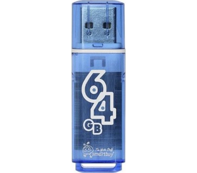 USB флеш SMARTBUY (SB64GBGS-B) 64GB GLOSSY SERIES BLUE