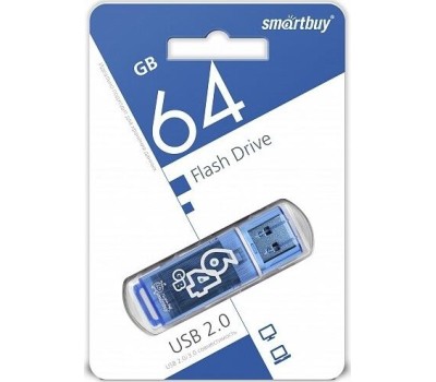USB флеш SMARTBUY (SB64GBGS-B) 64GB GLOSSY SERIES BLUE
