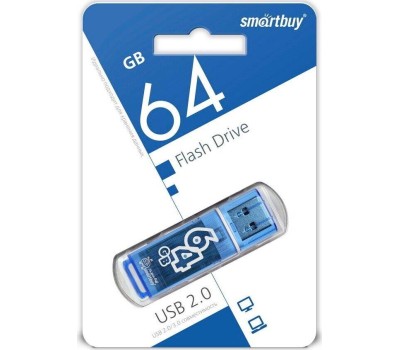 USB флеш SMARTBUY (SB64GBGS-B) 64GB GLOSSY SERIES BLUE