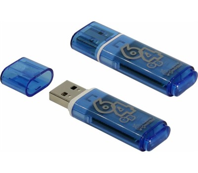 USB флеш SMARTBUY (SB64GBGS-B) 64GB GLOSSY SERIES BLUE