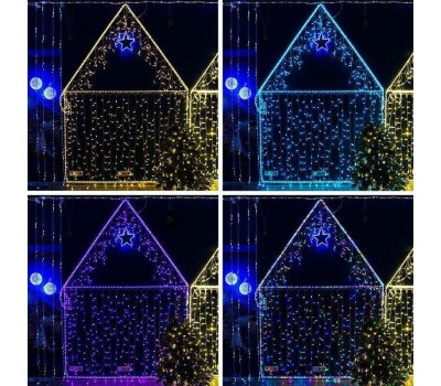 Гирлянда NEON-NIGHT (245-109) ДЮРАЛАЙТ LED, С ДИНАМИКОЙ (2W) - RGB O13ММ, 36LED/М, 6М