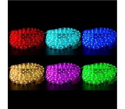 Гирлянда NEON-NIGHT (245-109) ДЮРАЛАЙТ LED, С ДИНАМИКОЙ (2W) - RGB O13ММ, 36LED/М, 6М