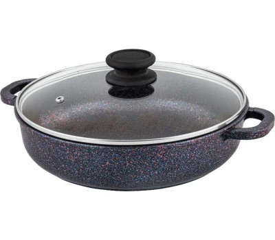 Жаровня ТРАДИЦИЯ ТС9263 а/пр литая 26см стекл/кр Сапфир