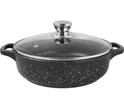 Жаровня ТРАДИЦИЯ ТС9263 а/пр литая 26см стекл/кр Сапфир