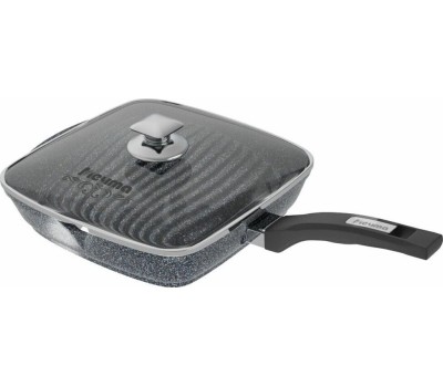 Сковорода МЕЧТА С64803 Гранит star 24*24 см с несъемной ручкой и стекл. крышкой