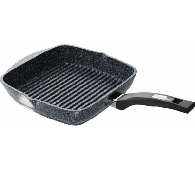 Сковорода МЕЧТА С64803 Гранит star 24*24 см с несъемной ручкой и стекл. крышкой