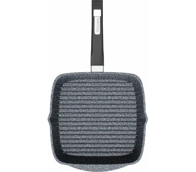 Сковорода МЕЧТА С64803 Гранит star 24*24 см с несъемной ручкой и стекл. крышкой