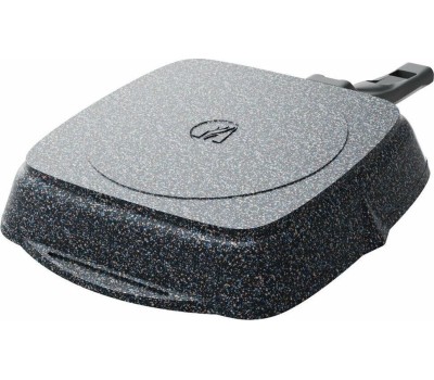 Сковорода МЕЧТА С64803 Гранит star 24*24 см с несъемной ручкой и стекл. крышкой