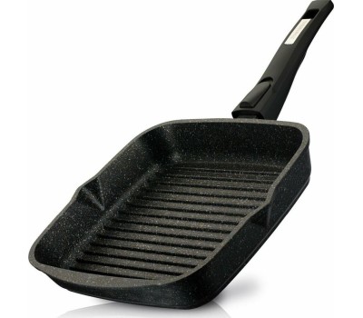 Сковорода МЕЧТА С64803 Гранит star 24*24 см с несъемной ручкой и стекл. крышкой