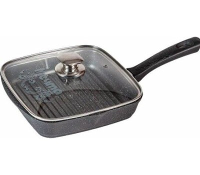 Сковорода МЕЧТА С64803 Гранит star 24*24 см с несъемной ручкой и стекл. крышкой