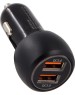 Автомобильное зарядное устройство CARLINE CH-2QC адаптер 2хUSB Quick Charge 3.0 в прикуриватель 12В черный в коробке