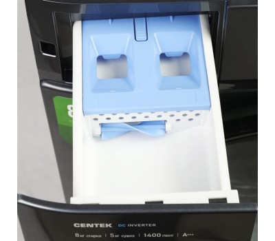 Стиральная машина Centek CT-1954 (серый) 1400 / 8кг / 52см / 16пр /Дисплей/ INVERTER/Сушка 5кг/A+++