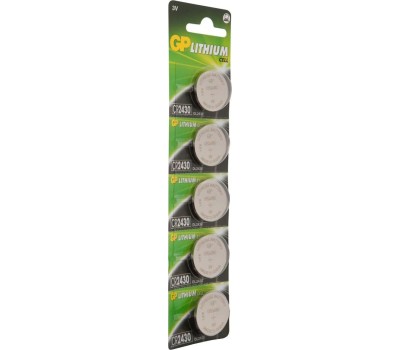 Литиевые дисковые батарейки GP (10805) CR2430-2C5 (CR2430)