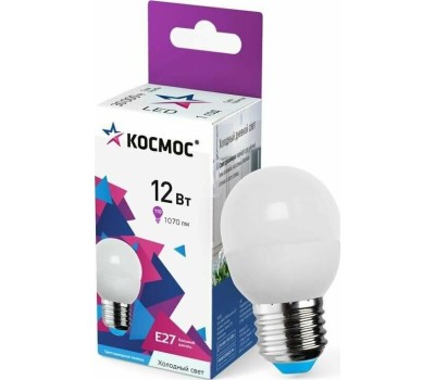 Светодиодная лампа КОСМОС LkeLED12wGL45E2765 белый