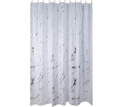 Штора для ванной ЕГ (551) Marble Штора для ванной белая