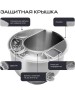 Кухонный комбайн 11 в 1 RAGEX R106, 5.2л, 1500Вт, цвет: 110 (бежевый), КИТАЙ