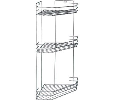 РОССИЯ RUS-385062-3 Полка для ванной 3-х ярусная угловая