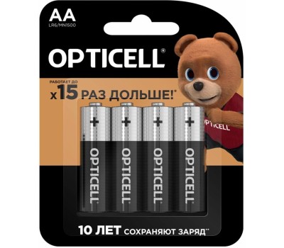 OPTICELL Батарея Basic LR6 AA (4шт) блистер