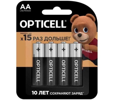 OPTICELL Батарея Basic LR6 AA (4шт) блистер