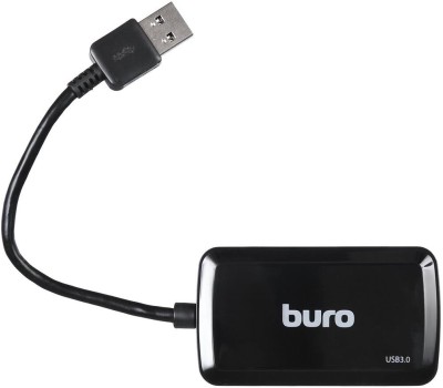 BURO Разветвитель USB 3.0 BU-HUB4-U3.0-S 4порт. черный