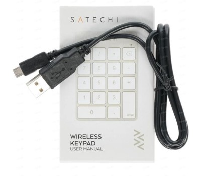 Блок клавиатуры SATECHI Беспроводной цифровой блок клавиатуры Aluminum Slim Keypad Numpad. Цвет серебристый