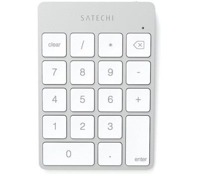 Блок клавиатуры SATECHI Беспроводной цифровой блок клавиатуры Aluminum Slim Keypad Numpad. Цвет серебристый
