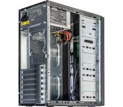 FOXLINE Корпус MidiTower FL-301 450W черный (ATX, 450W, 4xUSB2.0 Type-A) (FL-301-FZ450R)