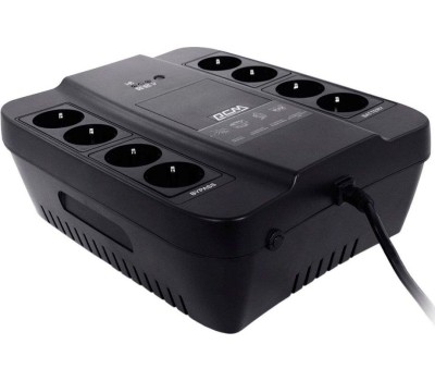 PowerCom Spider SPD-850N ИБП {OffLine, 850VA/510W, Tower, 8xEURO: 4 с резервным питанием, 4 с фильтрацией} (332715)