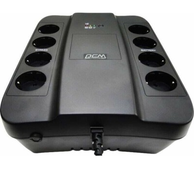 PowerCom Spider SPD-850N ИБП {OffLine, 850VA/510W, Tower, 8xEURO: 4 с резервным питанием, 4 с фильтрацией} (332715)