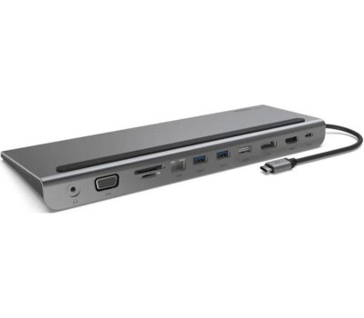 BELKIN Док-станция Connect USB-C 11-in-1 Multiport Dock. Цвет: серый