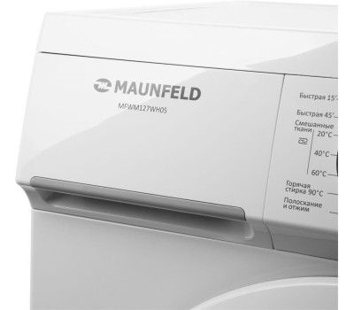 Стиральная машина MAUNFELD Стиральная машина узкая MFWM127WH05, с фронтальной загрузкой, 7кг, 1200об/мин
