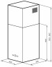 Вытяжка LEX Вытяжка каминная Mono 400, белый, кнопочное управление [chti000417]