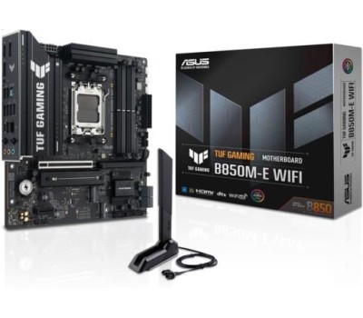 Материнская плата ASUS Материнская плата TUF GAMING B850M-E WIFI, Socket AM5, AMD B850, mATX, Ret