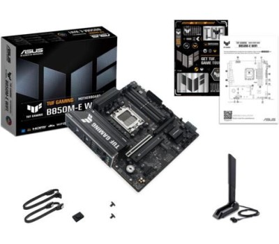 Материнская плата ASUS Материнская плата TUF GAMING B850M-E WIFI, Socket AM5, AMD B850, mATX, Ret