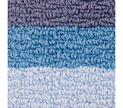 САНАКС - Коврик в ванную СТАР-ЛООП, двойной, СИНИЙ, 550 х 900, 550 х 450 мм, 100% полиэстер 00822