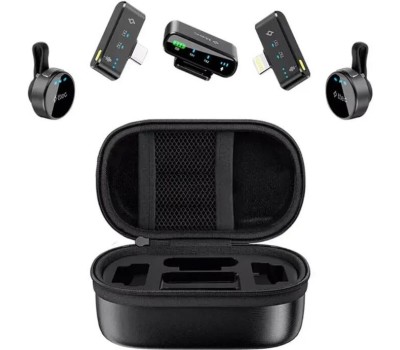 TTEC Беспроводная универсальная микрофонная система петличного типа GoMic Pro Plug&Play Universal Wireless Lavalier Microphone Kit. Цвет: черный
