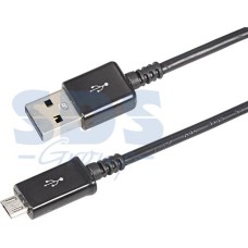 Дата-кабель REXANT (18-4268-20) USB кабель microUSB длинный штекер 1 м черный