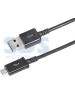 Дата-кабель REXANT (18-4268-20) USB кабель microUSB длинный штекер 1 м черный