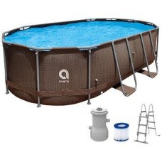 AVENLI Бассейн каркасный овальный 12024EU, размер: 427смX275смX100см, с фильтр-насосом в комплекте (107469)