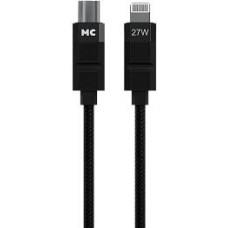 Кабель MORE CHOICE (4620202555021) K87ia USB 3.0A PD 27W для Lightning ng 8-pin Type-C - 1м , черный