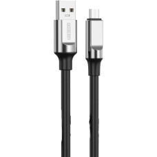 Кабель AKSBERRY (6900291870013) X159 Silicone USB-A Type-C, черный