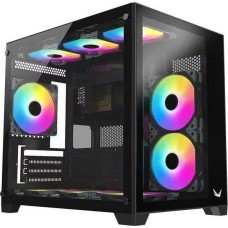 Корпус для ПК FORMULA Корпус mATX Crystal Z5 TG, Mini-Tower, без БП, черный [crystal z5 tg black]
