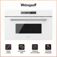 WEISSGAUFF Микроволновая печь BMWO-342 DW Touch 34л. 900Вт белый (встраиваемая)