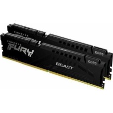 KINGSTON Память FURY Beast Black DDR5 DIMM 32Gb (2x16Gb) PC44800 5600MHz CL40 1.25V (Kit of 2) (KF556C40BBK2-32)