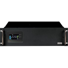 PowerCom King Pro RM KIN-3000AP LCD (3U) ИБП {Line-Interactive, 3000VA/2400W, Rack, 6х С13, Serial+USB, SmartSlot, RS-232} (1152615)