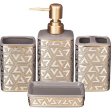 Аксессуары д/ванной комнаты LEFARD НАБОР ДЛЯ ВАННОЙ КОМНАТЫ 4 ПР. (КОР=12НАБ.) 360 МЛ 755-247