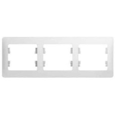 SCHNEIDER ELECTRIC Рамка (GSL000103) накладная 3шт горизонтальный монтаж белый