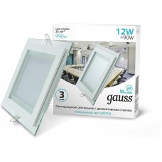 GAUSS Светильник 948111112, х 1шт, встроенный, врезной, белый
