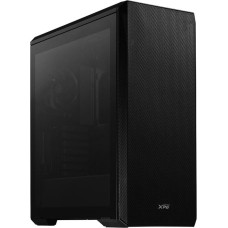 Корпус для ПК XPG Корпус DEFENDER BLACK [DEFENDER-BKCWW] (Midi-Tower, черный, TG, 120mm fan*3)