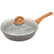 РОССИЯ Сковорода 260/70мм Гармония МРАМОР пласт/руч. с кр. (п/у), с2652мр